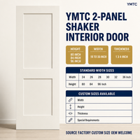 Porte intérieure Shaker blanche à 1 panneau, en bois massif apprêté, 30x80 pouces, avec revêtement MDF à 90 degrés, pré-montée et prête à l'emploi