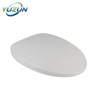 Abattant de toilettes moderne personnalisable Yuzun MOD609 en PP blanc à fermeture douce, forme en V, pour salle de bain