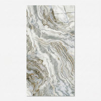 Carreaux de marbre en porcelaine polie modernes les plus populaires, certifiés RoHS, 600x1200mm, pour salle de bain et usage extérieur