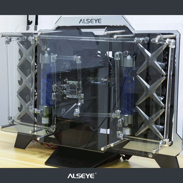 Unique Design ATX/E-ATX/XL-ATX PC Computer Case for Gaming with Tempered Glass Panel