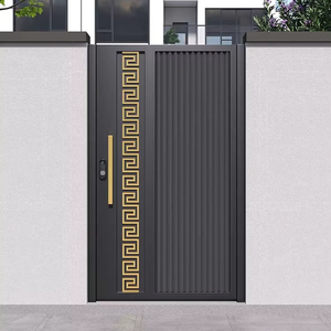 <span class=keywords><strong>Porte</strong></span> de cour intérieure moderne en alliage d'aluminium, type <span class=keywords><strong>porte</strong></span> en verre pour maison rurale auto-construite, étanche, garantie 3 ans, ouverture latérale - Product Image 6