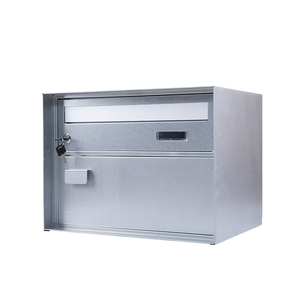Boîte aux <span class=keywords><strong>lettres</strong></span> murale extérieure en acier inoxydable avec grande capacité pour colis, serrure sécurisée et <span class=keywords><strong>plaque</strong></span> nominative pour maison et appartement - Product Image 6