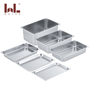 Welon-Sartenes de acero inoxidable 201 GN estilo americano, plato de frotamiento, sartén para comida, estándar/antiinterferencias, varios tamaños para hoteles - Product Image 2