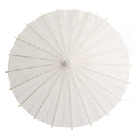 Parasol en papier pour fête de mariage, parapluie en bambou, parapluie chinois blanc, centre de table pour douche nuptiale, accessoire photo