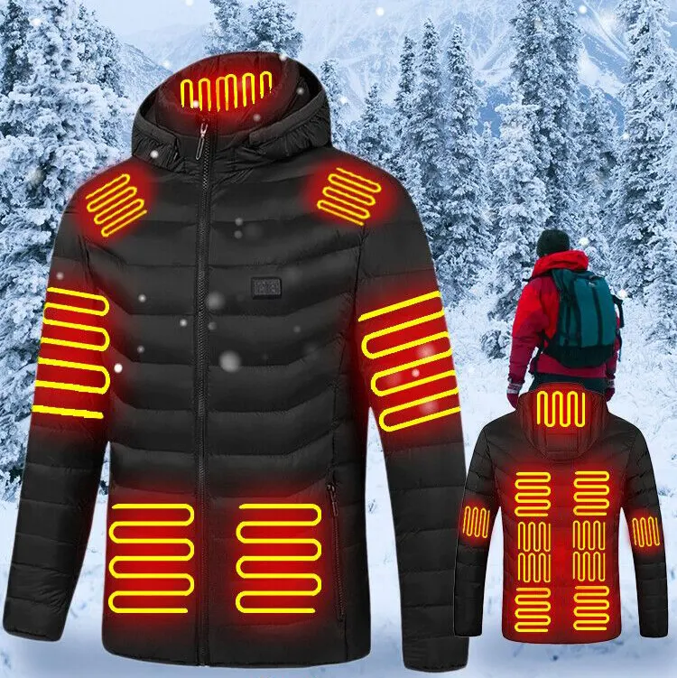 Veste chauffante avec logo personnalisé 5V vêtements chauffants pour l'hiver veste chauffante électrique imperméable USB thermique pour hommes et femmes