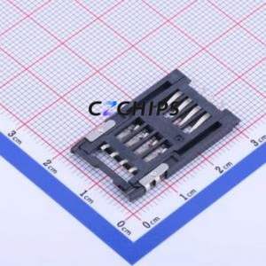 SIM-105-ARP8 SIM Card Connector SMD Connector Flip Cover Type Mini SIM Card Card Holder 2.5mm - Product Image 2