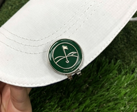 Clip de chapeau de golf en métal avec logo personnalisé, marqueur de golf promotionnel, cadeau pour club de golf
