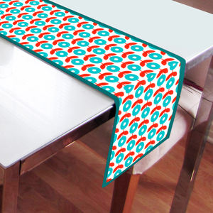 Chemin de table imprimé simple 100 % coton, tissu de qualité supérieure, durable et écologique, décoration de table pour les dîners, les fêtes et les événements - Product Image 3