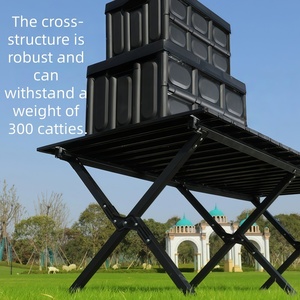 CZFIT Outdoor Chicken Rolls Carbon Steel Folding <b>Table</b>, Modern, Portable, <b>Adjustable</b> and Customizable, Popular - Product Image 6
