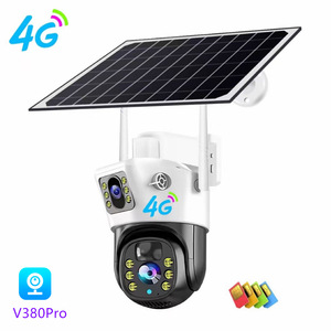 V380Pro Solar 4G <b>Camera</b> 2Mp Ptz Ip65 Outdoor Security With Dual View And Memory <b>Card</b> Support - Product Image 1