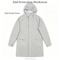 Combinaison de travail anti-ondes électromagnétiques en fibre d'acier, résistante aux radiations, respirante, unisexe, vêtement de protection pour une protection durable