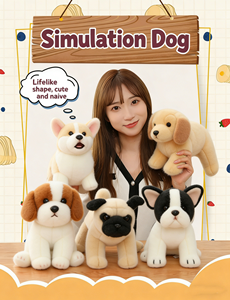 Peluches de Perros Realistas de Alta Gama: Maltese, Bichón, Frisé, Labrador, Mastín Tibetano, Muñecos de Peluche, Regalo de Cumpleaños Perfecto para Niños - Product Image 2