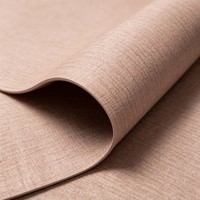 Tissu en cuir synthétique imperméable polyvalent, aspect lin vintage, pour la décoration intérieure et les projets de bricolage, commandes personnalisées bienvenues