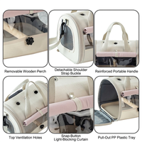 Sac de transport portable pour oiseaux, cage de voyage pour perroquet, sac à dos pour animaux de compagnie, sac de promenade en nylon pour oiseaux pour les sorties en plein air