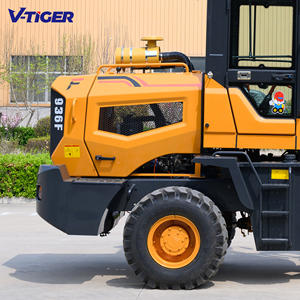 Pequeña retroexcavadora hidráulica diesel CE EPA de alta calidad de <span class=keywords><strong>China</strong></span>, nueva cargadora antideslizante con ruedas - Product Image 5