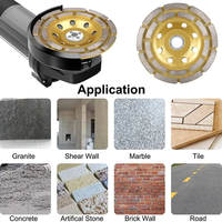 Meule diamantée populaire pour le profilage de pierres, disque de meulage diamanté brasé à l'argent pour le marbre et le granit, pour le débavurage, utilisation à l'eau, finition fine