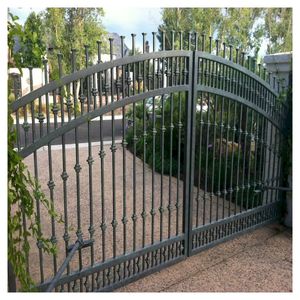 Portail de jardin décoratif en fer forgé avec système de verrouillage - Product Image 3