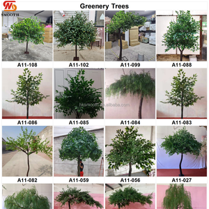 SMOOTH Nouveau Design Arbre Artificiel Vert de 1,20 m pour Centre de Table de Mariage, Arbre Vert à Fleurs Épanouies Personnalisé pour Décoration Florale d'Allée de Mariage - Product Image 6