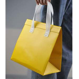 Customized Laminated Solid Color Non-Woven Insulation Bag Portable Thermal Lunch Cooler Bag Eco Custom Cooler Mini Bag - Product Image 5