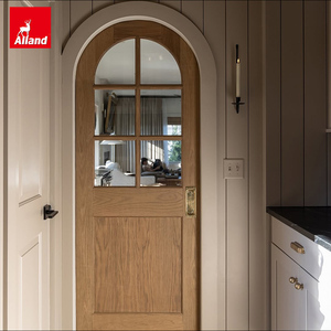 <span class=keywords><strong>Puertas</strong></span> Ocultas de Madera de Estilo Francés Moderno 2026, Puerta Doble <span class=keywords><strong>con</strong></span> Vidrio <span class=keywords><strong>para</strong></span> Villa - Product Image 3