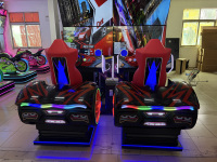 Machine de jeu simulateur de course automobile à monnayeur, 2 joueurs, écrans 55 pouces, jeux de simulation de conduite automobile