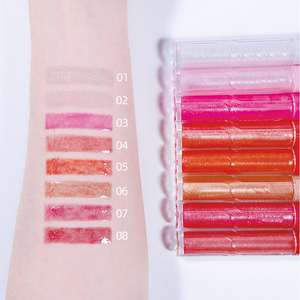 Nouveau Gloss à Lèvres Liquide Végétalien Tendance, Haute Pigmentation, Hydratant, Ingrédients Minéraux, Brillant Scintillant, Logo Personnalisé, Format Voyage, Marque Privée - Product Image 3