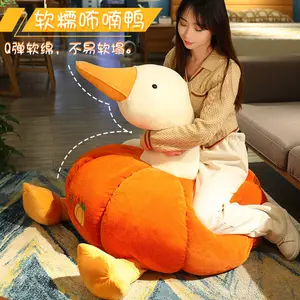 Friend AIFEI TOY Wholesale Cute Goose Doll Creative Pumpkin Duck Plush Toy Pillow Funny Girl Friend Gift
