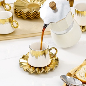 Juego de Tazas de Café Árabe de Cerámica de Lujo de 90 ml, Tazas de Café de Cerámica - Product Image 4