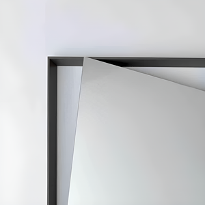 <strong>Large</strong> Frame Asymmetrical Wall <strong>Mirror</strong> Irregular Shaped Wall <strong>Mirror</strong> for Bathroom - Product Image 4