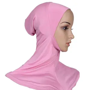 मुस्लिम लोगों के लिए 2024 नई डिजाइन सादा इनर कैप हिजाब उच्च गुणवत्ता वाला मोडल हिजाब कवर नेक कैप बैक क्लोज्ड इनर हिजाब