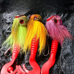 30cm 80g nuovo prodotto cervi pelliccia PVC topo finto esca <span class=keywords><strong>pesca</strong></span> in mare esca di simulazione di richiamo in barca d'altura <span class=keywords><strong>pesca</strong></span> - Product Image 3