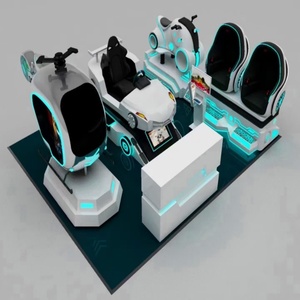 Leke VR 4 người chơi trung tâm trò chơi nhiều người chơi thiết bị giả lập thực tế ảo Nền Tảng Công viên giải trí VR - Product Image 2