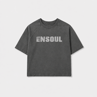 T-shirt personnalisé pour homme, manches courtes raglan, coton lourd 300 GSM, coupe ample, col rond, logo imprimé, fabrication en gros