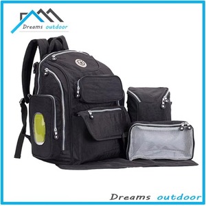 Sac à langer gratuit, sac de voyage pour bébé, mini sac à dos pour nouveau-né avec poches isothermes, sangles pour poussette - Product Image 6