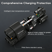 Adaptateur GUWIEYG CCS1 vers CCS2 Prise en charge du chargeur CCS1 vers les véhicules électriques CCS2 Adaptateur de chargeur de véhicule électrique AC DC