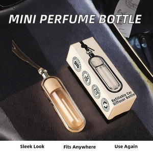 Promotional Business Gifts Screen Printed <strong>Mini</strong> <strong>Perfume</strong> Bottle Box 10ml Empty Hanging Bottles Car Pendant Glass Rubber Stopper - Product Image 2