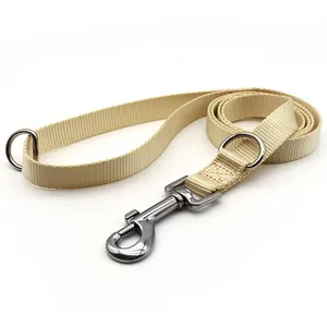 Custom Logo Designer Custom Unique Soft Puppy Training Multifunctional Nylon Webbing Tactical Rope Pet Dog Cat Leash Lead