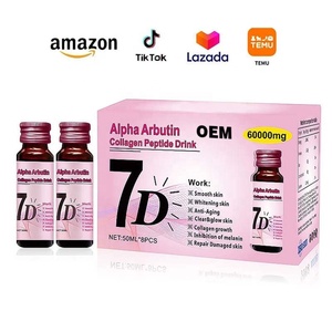 Suplemento de Belleza para el Cuidado de la Piel de 7 Días, Líquido Oral con <span class=keywords><strong>Alfa</strong></span> Arbutina, Péptidos de Colágeno y Polvo de Acerola para Blanquear y Antienvejecimiento - Product Image 1