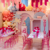 Chaises de fête pour enfants, extérieur, intérieur, cristal acrylique PC, plastique, anniversaire, événements, enfants, enfants, fauteuils fantômes roses pour mariage