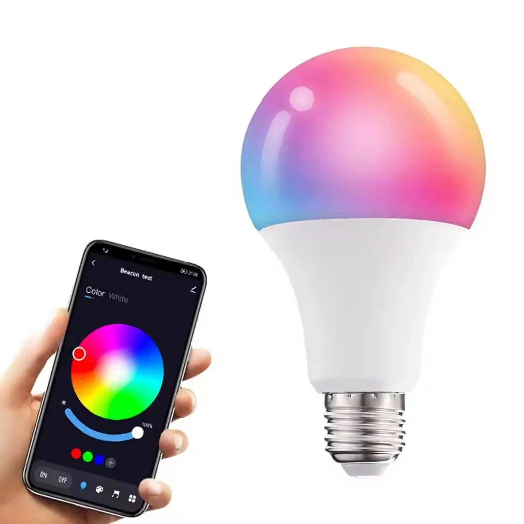 Tuya APP 10W 15W Luz Led para el hogar Luz Rgbw Bombilla colorida E27 Modo de iluminación Ahorro de energía Led Bombilla inteligente