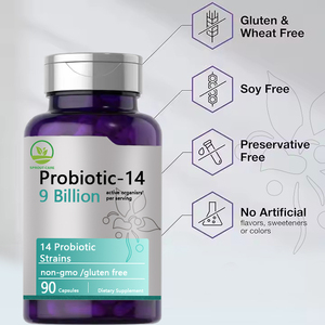 OEM Sprout Care Probiotic - 14 capsules, 9 milliards <span class=keywords><strong>de</strong></span> cultures actives, 14 souches, complément alimentaire pour la santé intestinale, non-OGM, sans gluten - Product Image 5