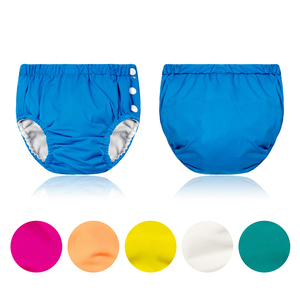 Culottes de bain d'apprentissage lavables et personnalisables pour bébé, imperméables, réutilisables, à fermeture latérale, pour piscine et plage, couches-culottes de natation d'apprentissage - Product Image 3