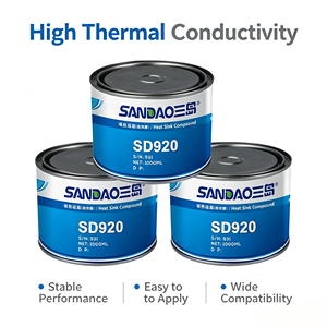 Pâte thermique conductrice en silicone pour CPU, GPU, LED, IGBT, dissipateur thermique, isolation électrique haute température - Product Image 1