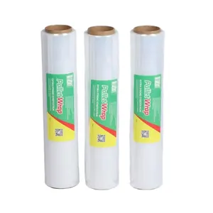 PE Plástico Stretch Wrapping Films Atacado Shrink Film Wrap Roll Polietileno Clear Stretch Film