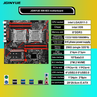 JGINYUE X99-9D3 Motherboard DDR3 E-ATX Gaming PC Desktop Motherboard Mendukung Prosesor E5 2678V3/E5 2696V3/E5 2666V3/E5 2696V4