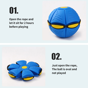 2024 nueva versión accesorios para mascotas juguetes para perros bola interesante divertido disco volador duradero juguete para perros indestructible - Product Image 4