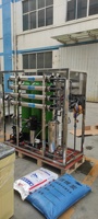 Purification d'eau RO 1000lph 2000 lph simple 500l/h RO 1000l/h 3 réservoir FRP avec machine de filtration d'eau à osmose 2500l/h