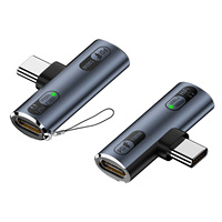 PD100W Aluminiumlegierung Kurzschluss-Schutz 2-in-1 Audio & Daten USB-C zu USB Adapter für Kopfhörer & Laptops