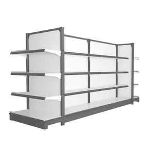 Metal Gondola Shelving Display Rack Supermarket Shelf Equipment With Shop Design Shopping Shelf Supermarket Shelves For Sale