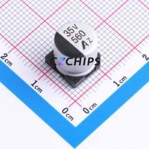 Condensador Electrolítico de Aluminio SMD GVZ1V567M1010CNVC, D10xL10.5mm 560uF 20% 35V 820mA-100kHz - Product Image 1